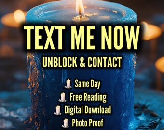 FAST COMMUNICATION RITUAL + Reading | Text Me Now | Unblock & Contact | Telepathy Implant | Urgent Cast | Digital Download