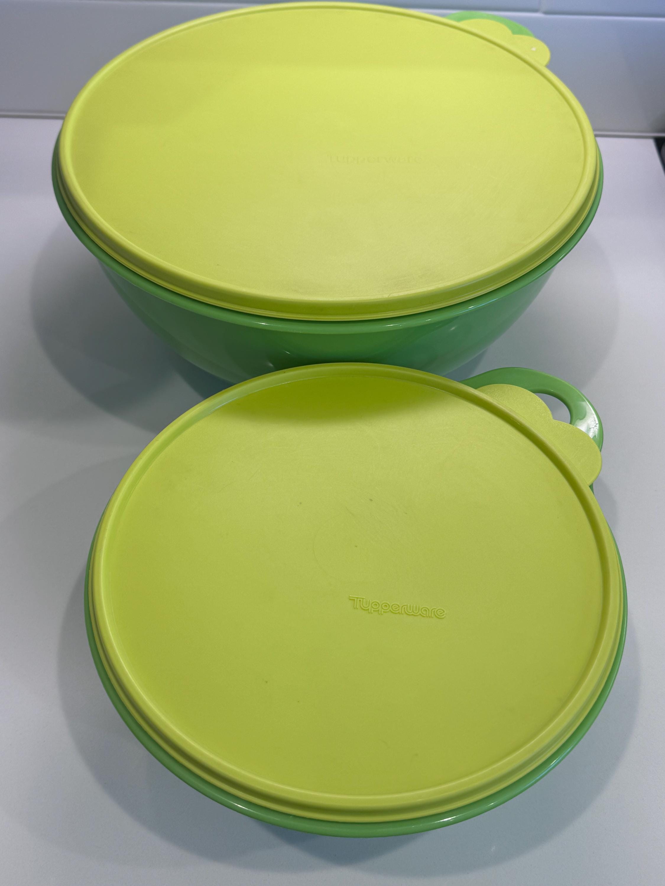Vintage Tupperware Mixing Bowls, Watermelon Coral,coral Retro Kitchen ...