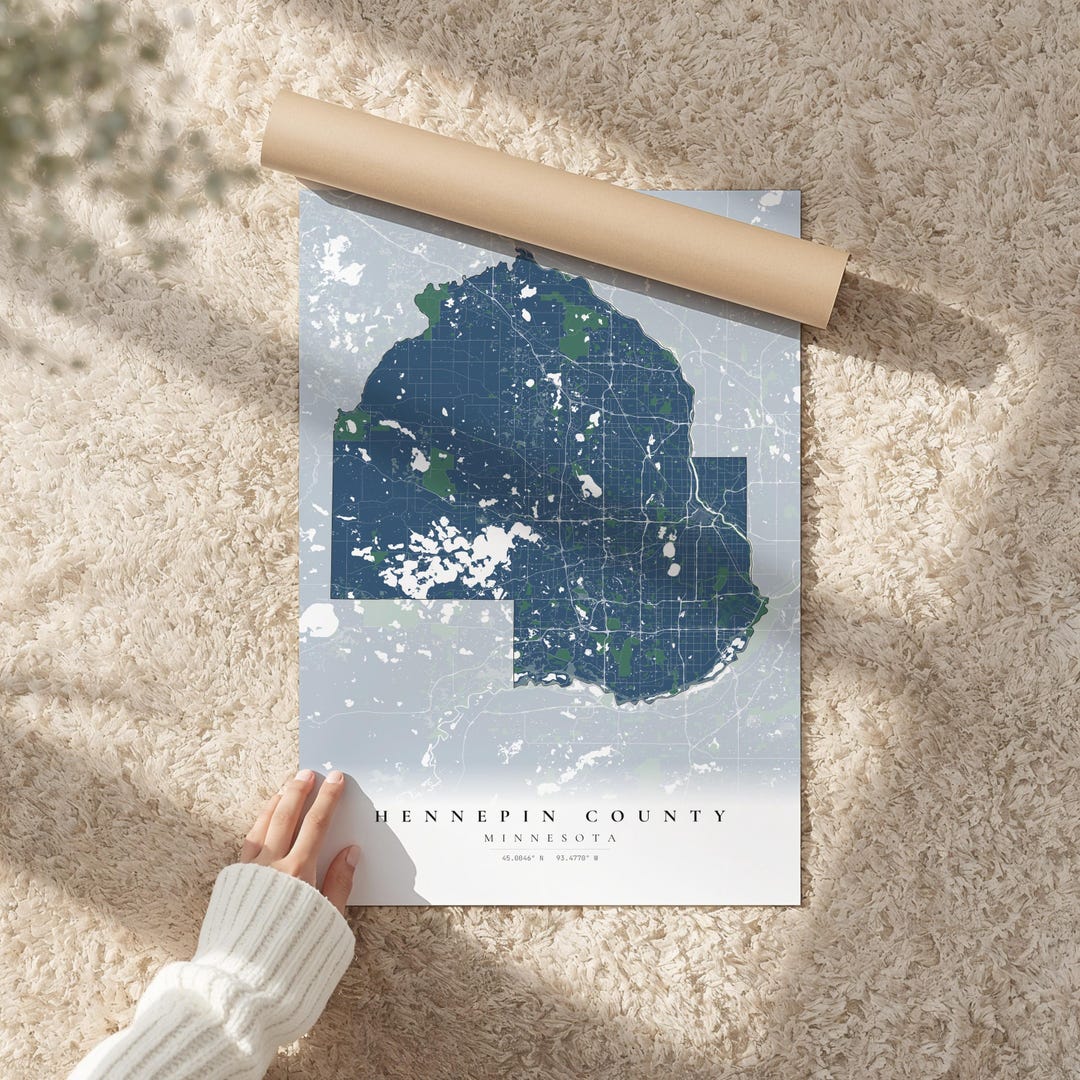 Custom County Map Print | Personalized US County Art (digital Download ...