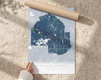 Custom County Map Print | Personalized US County Art (Digital Download)