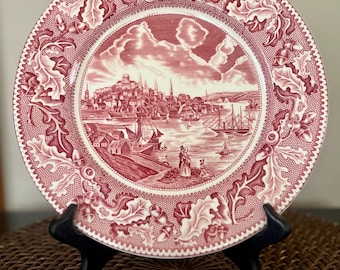 Mid Century Johnson Brothers Strawberry Fields Pink Transferware