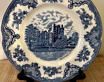 Johnson Bros England Blue Vintage Old Britain Castles Dinner Plate