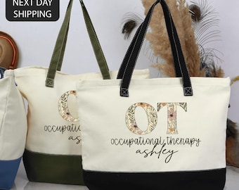 Occupational Therapist Tote Bag, OT Gift, Personalized OT Bag, Occupational Therapy Gift, OT Appreciation Gift