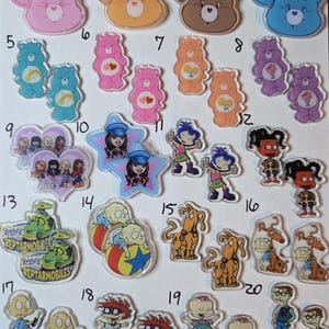 Double Sided Mini Acrylic Pair 4 cm diy Bears Bratz Rugrat