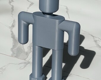 RoboDude 11” Designer Toy – Modern Minimalist Robot Figure