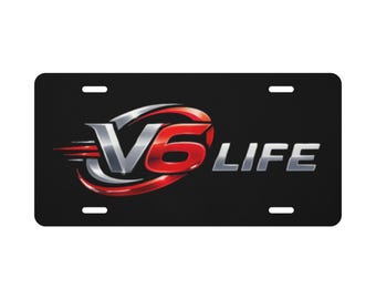V6 LIFE Vanity license plate