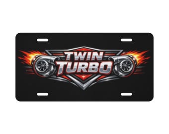 Placa personalizada TWIN TURBO