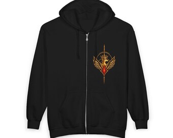 Tenebrae Novae Ascension Full-Zip Hoodie | Dark Luxury Streetwear