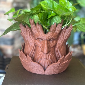 Forest Elder Tree Planter | Fantasy Plant Pot | Face Planter | LOTR Inspired Decor | Indoor Plant Pot | 3D Printed Planter | Ent Planter