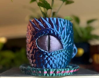 Crying Eye Planter - Tri Color Pink/Blue/Green Rainbow