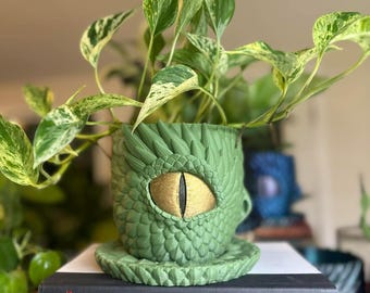 Crying Eye Planter - Green Sage