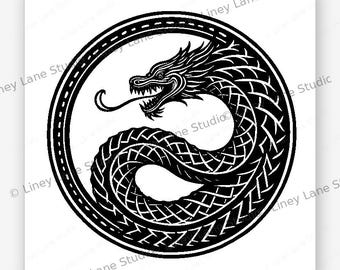Wikinger Schlange SVG | Lasergravur-Datei | Digitaler Download