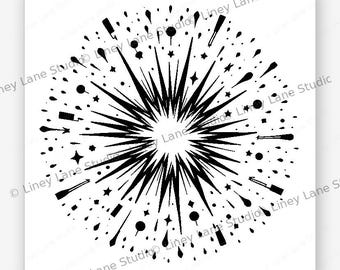Geburtstags-Konfetti-Feier-Party |  Laser-Gravur-Datei SVG | Digitaler Download