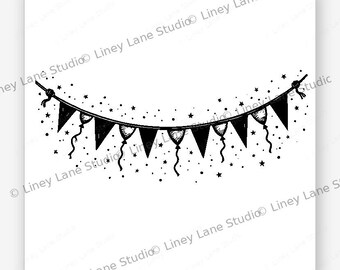 Geburtstag Banner Feier Party | SVG Laser gravieren Datei | Digitaler Download Design