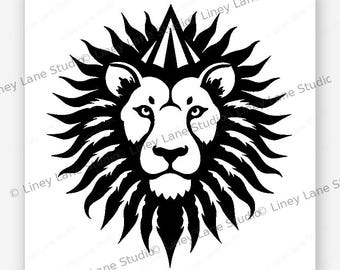 Juneteenth Lion Crown Lasergraveerbestand SVG Freedom Celebration culturele digitale downloadontwerp