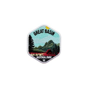 Great Basin National Park Embroidered Travel Patch, Adventure Hiking Lovers 3" Iron On/Sew On Patch for Backpacks Hats Clothes