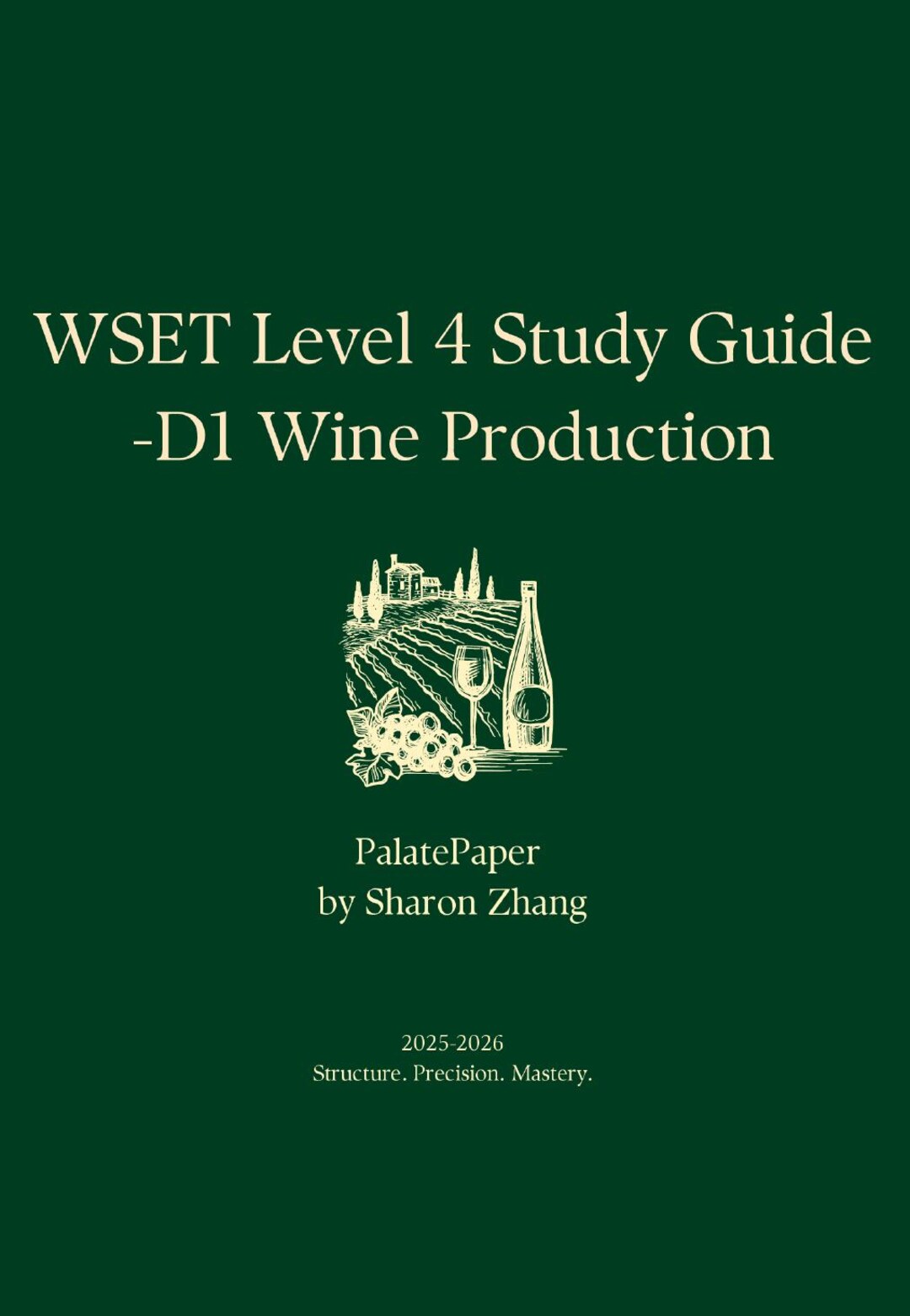 WSET Level 4 Study Guide - D1 Wine Production - Etsy Canada
