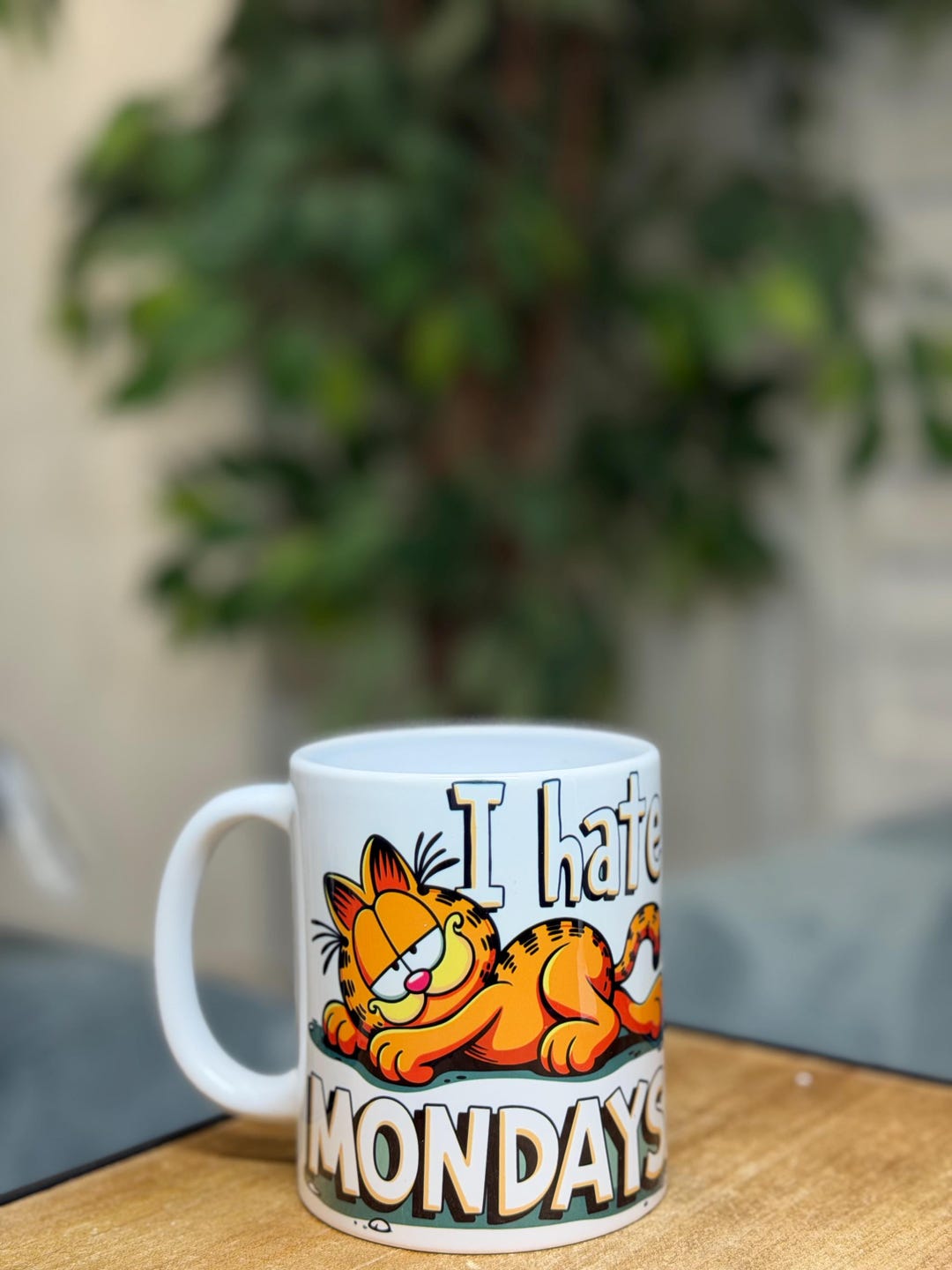 Garfield I Hate Mondays Mug Funny Cat Coffee Cup Sarcastic Office 