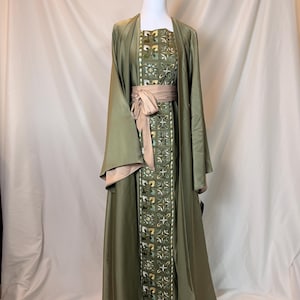 anna frozen dress green T215 Olive – Amoris