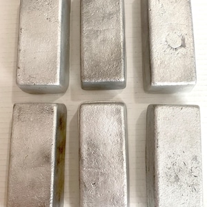 1 Aluminum Ingot Bar - 1 lb 5oz each pure precious Metals Stacking (NOT STAMPED).