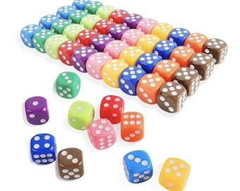 Set of 2 Mahjong Dice - Perfect Mahjongg Hostess Gift - Bag and Poem Included; size 16mm.
