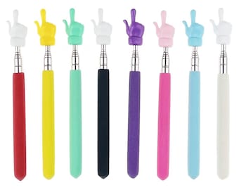 Mahjong Telescoping Finger Poker – Novelty Mahjongg Game Night Accessory (Bag & Poem Included)