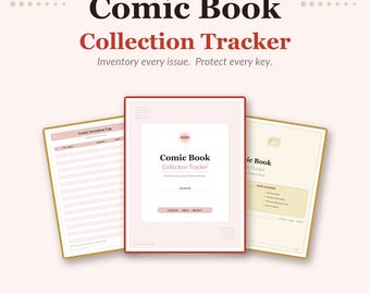 Registro della collezione di fumetti stampabile in PDF / Inventario dei fumetti / Chiave di valutazione dei numeri / Diario del collezionista / Download immediato