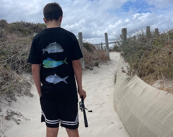 Tailor, Mahi Mahi and Bream Unisex Hand-drawn Art T-Shirt | Fishmark