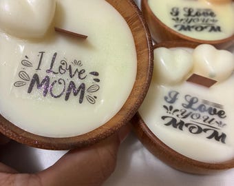 Mini decorative heart candles (3 inches) for a soft and charming touch