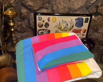 Wamsutta "Tomorrows Rainbow" Full Size Fitted Sheet and 1 Pillowcase