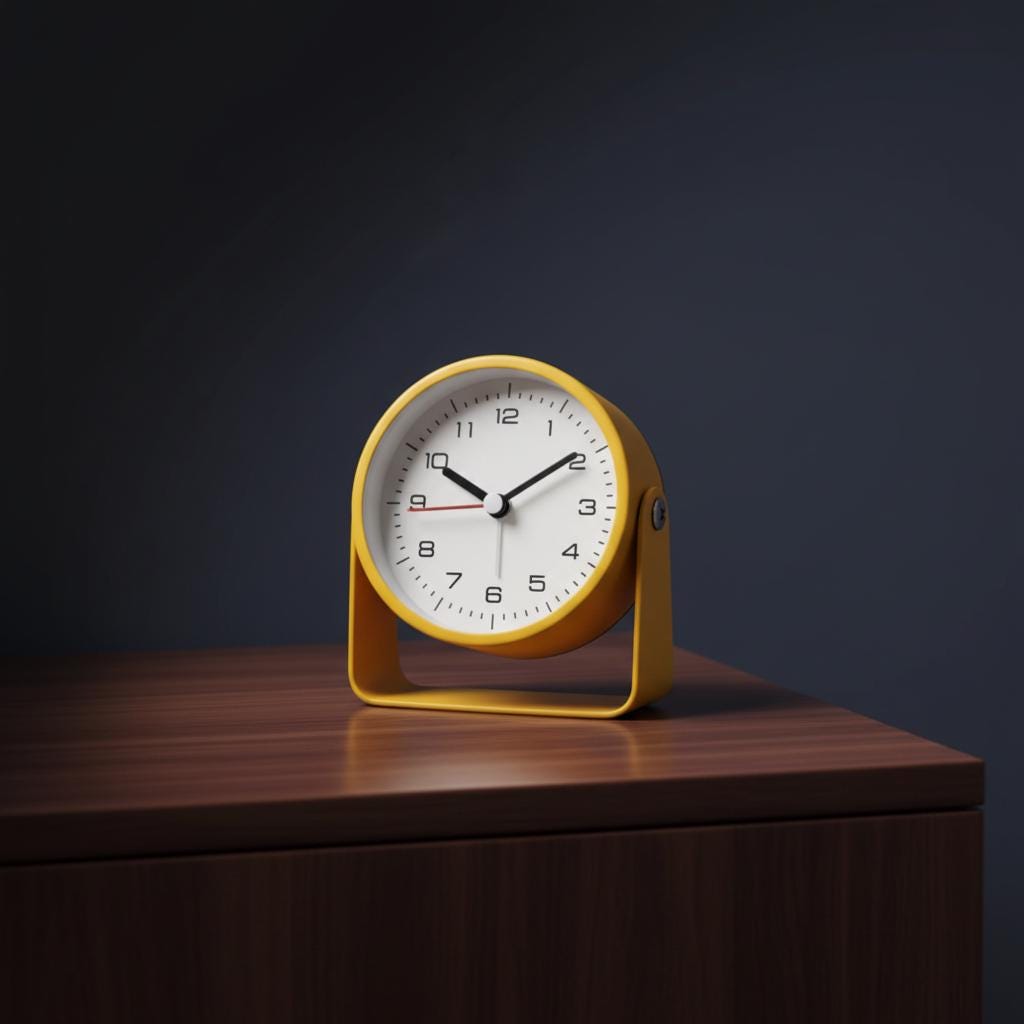 Réveil créatif en métal, horloge de chevet lumineuse, muette, salon, écoliers, enfants, Simple