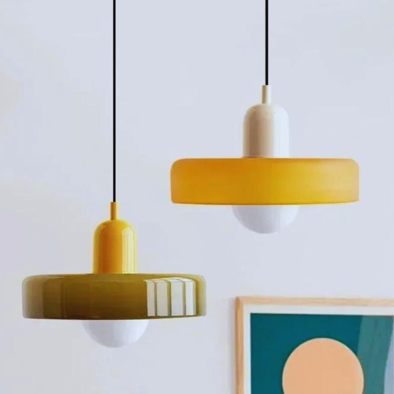 Nordic Retro Glass Pendant Lights image 6