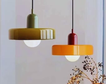 Lámparas colgantes de cristal retro nórdicas