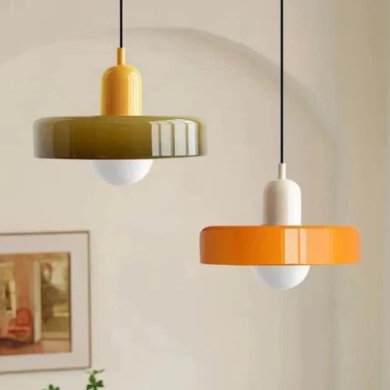 Nordic Retro Glass Pendant Lights image 14