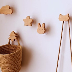 Animal Wooden Hooks - Room Decor
