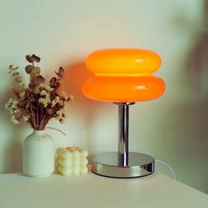 Macaron Glass LED Table Lamp | Nordic | Retro Style | USB Powered
