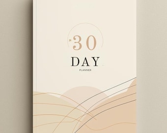 30 Day Productivity Planner | Time Blocking, Habit Tracker (Digital Download)