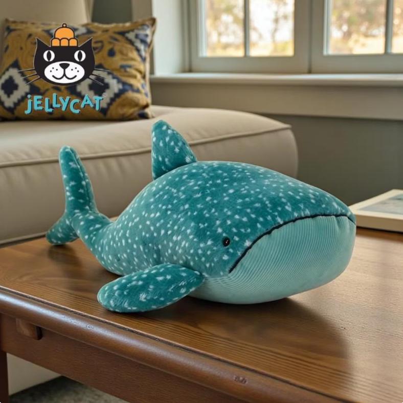 JELLYCAT GOBFREY WHALE Shark Soft Toy 40CM - Brand New with Dust Bag and Tag £23.26 - UK