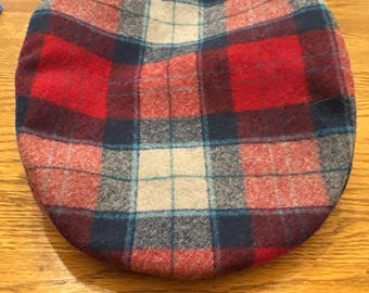 VTG Pendleton USA geruite scheerwollen krantenverkoperhoed grote jurk Stewart Tartan