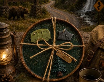 North Cascades Adventure Candle – Camping Gift, RV Life Decor, National Park Inspired Soy Candle, Nature Lover Gift, Wooden Bowl Candle