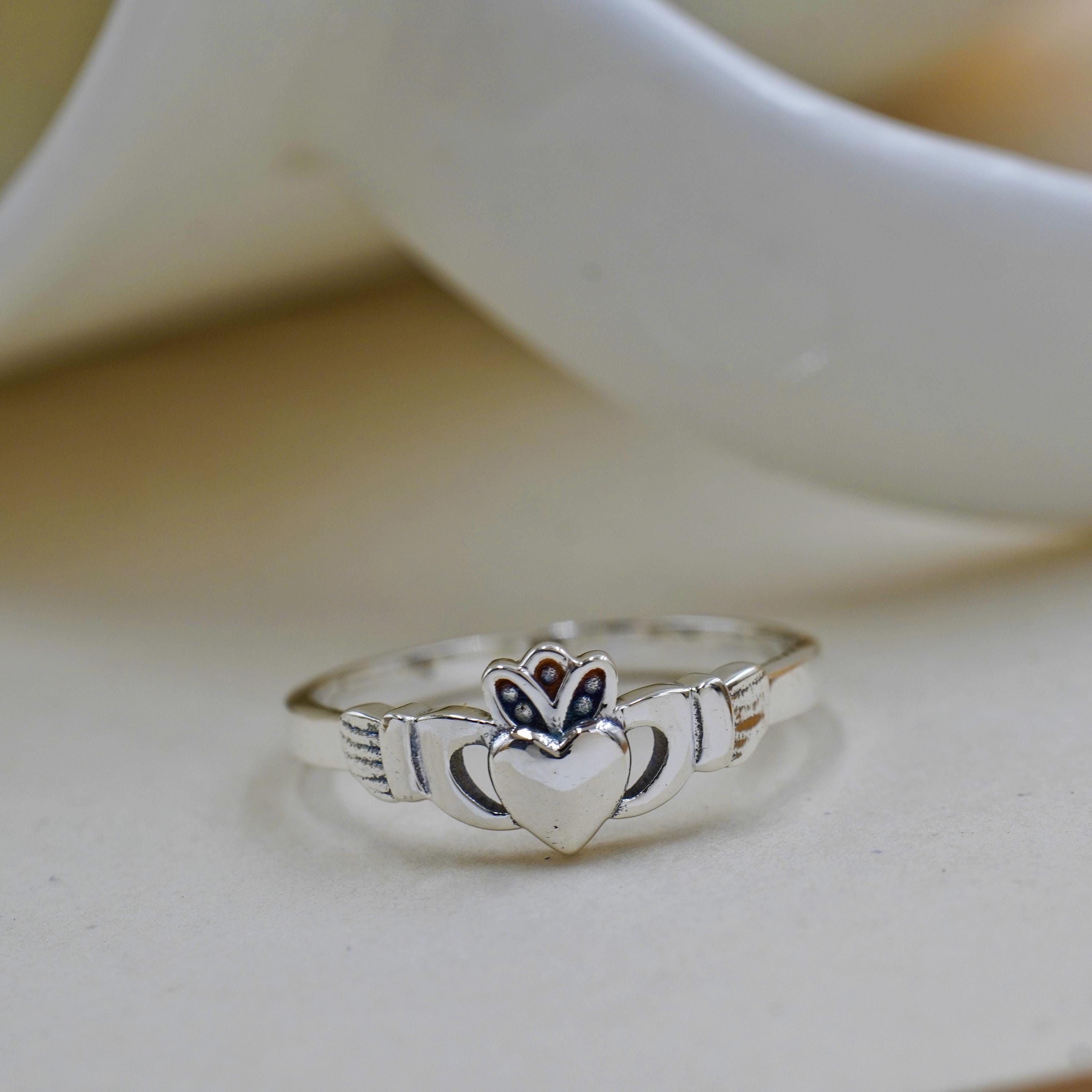 Bague Femme Claddagh Celtique Heritage - Argent 925/1000 2g Taille 54
