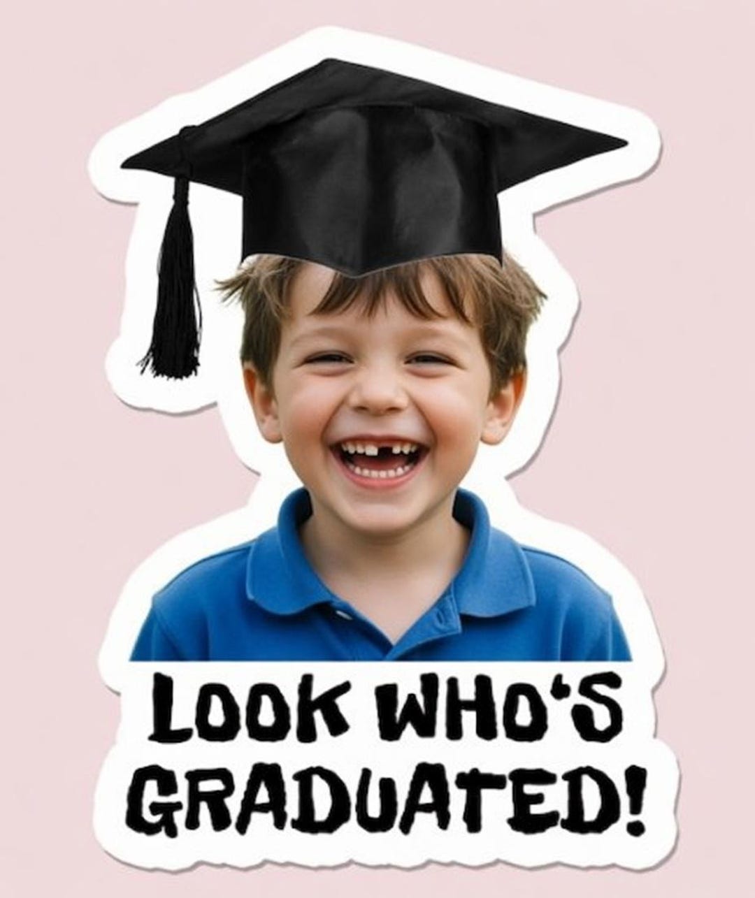 Graduate Photo Sticker Custom Graduation Photo Stickers, Vinyl Decals for Party Favors ...