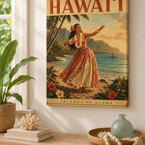 Hawaii hula painting - Etsy 日本