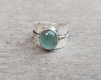 Sterling Silver Sunburst Ring, Minimalist Celestial Boho Jewelry, Adjustable Band