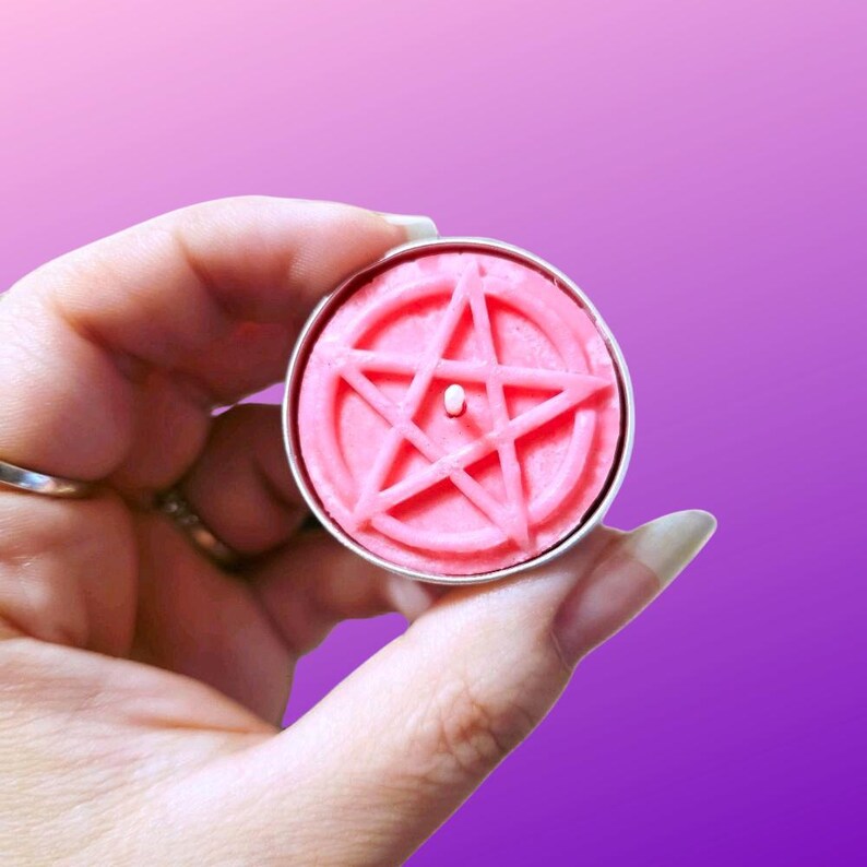 Pentacle Shaped All Natural 100% Soy Wax Tea Light Candles image 7
