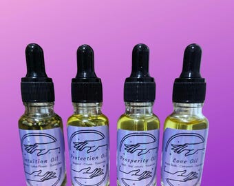 Handcrafted Aromatherapy Oils (Intuition, Protection, Prosperity, Love)