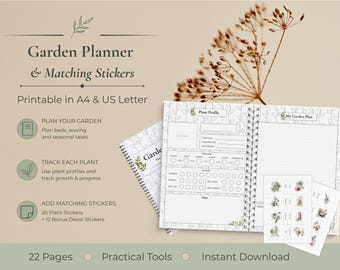 Minimalistischer, druckbarer Planer / Planer für Planner und Planer (A4/US Letter)