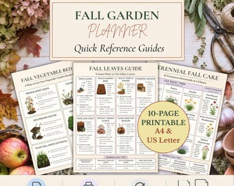 Gartenratgeber für den Herbst zum Ausdrucken – 10 Kurzanleitungen für die Gartenpflege im Herbst