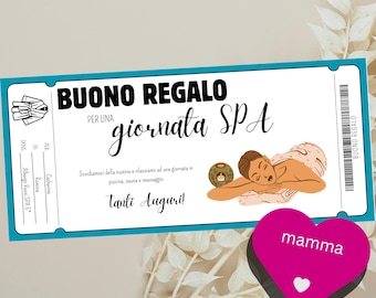 Good day SPA | giornata della mamma | Idea regalo sorpresa mother | improve | wellness | Tempo insieme | Personalizable PDF