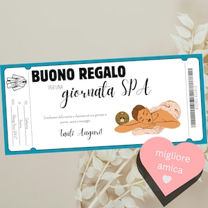 Good day for SPA for my best friends | Idea regalo sorpresa amici | improve | wellness | Tempo insieme | Personalizable PDF